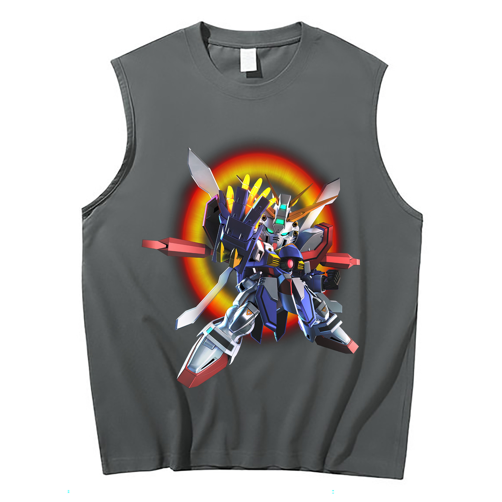 （画像用） 機動戦士ガンダム Mobile Suit Gundam コットン100％タンクトップ（フロントプリント）